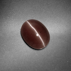 1.59 ct Brown Sillimanite Cat's Eye Stone, Natural Sillimanite Cat's Eye in Oval Cabochon Shape for Sale