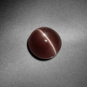1.82 ct Brown Sillimanite Cat's Eye Stone, Natural Sillimanite Cat's Eye in Round Cabochon Shape for Sale
