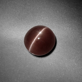 Sillimanite Cat's Eye Gemstone in 7.3 mm Size for Sale, Sillimanite Cat's Eye Stone in Brown Color