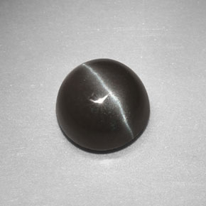 2.68 ct Brown Sillimanite Cat's Eye Gemstone, Sillimanite Cat's Eye Gem in Round Cabochon Shape for Sale.