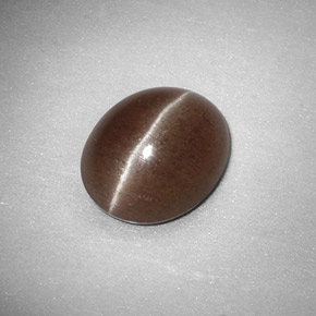 Sillimanite Cat's Eye Gemstone in 10.5 x 8.9 mm Size for Sale, Sillimanite Cat's Eye Stone in Brown Color