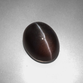 4.57 ct Brown Sillimanite Cat's Eye Stone, Natural Sillimanite Cat's Eye in Oval Cabochon Shape for Sale