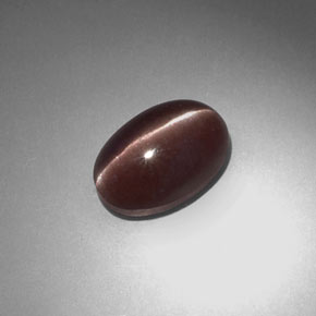 2.34 ct Brown Sillimanite Cat's Eye Gemstone, Sillimanite Cat's Eye Gem in Oval Cabochon Shape for Sale.