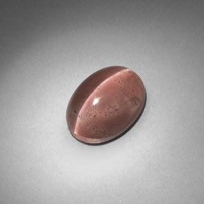 2.58 ct Brown Sillimanite Cat's Eye Gemstone, Sillimanite Cat's Eye Gem in Oval Cabochon Shape for Sale.