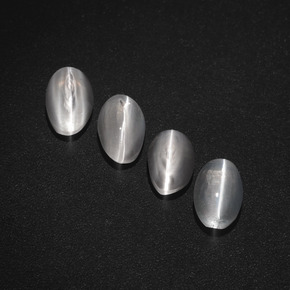 2.52 ct Smoky Sillimanite Cat's Eye Gemstone, Sillimanite Cat's Eye Gem in Oval Cabochon Shape for Sale.