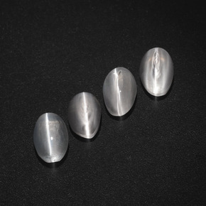 2.52 ct Smoky Sillimanite Cat's Eye Stone, Natural Sillimanite Cat's Eye in Oval Cabochon Shape for Sale