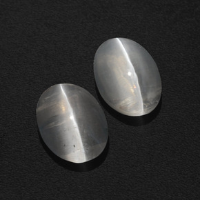 2.79 ct Smoky Sillimanite Cat's Eye Stone, Natural Sillimanite Cat's Eye in Oval Cabochon Shape for Sale