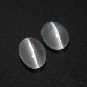 2.18 ct Smoky Sillimanite Cat's Eye Stone, Natural Sillimanite Cat's Eye in Oval Cabochon Shape for Sale