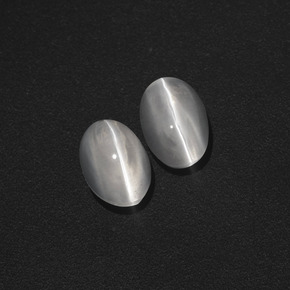 2.38 ctw Brown Sillimanite Cat's Eye Stones, Natural Sillimanite Cat's Eye in Oval Cabochon Shape for Sale