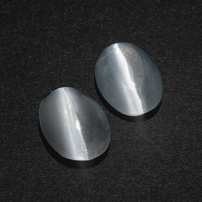 3.03 ct Smoky Sillimanite Cat's Eye Stone, Natural Sillimanite Cat's Eye in Oval Cabochon Shape for Sale