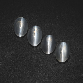 3.07 ct Smoky Sillimanite Cat's Eye Gemstone, Sillimanite Cat's Eye Gem in Oval Cabochon Shape for Sale.