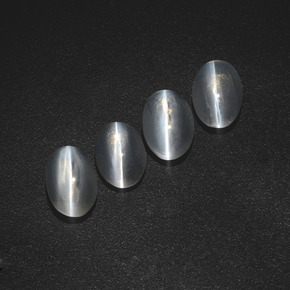 3.07 ct Smoky Sillimanite Cat's Eye Stone, Natural Sillimanite Cat's Eye in Oval Cabochon Shape for Sale