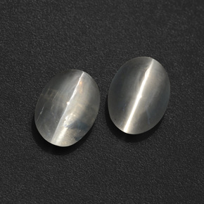 2.12 ct Smoky Sillimanite Cat's Eye Stone, Natural Sillimanite Cat's Eye in Oval Cabochon Shape for Sale