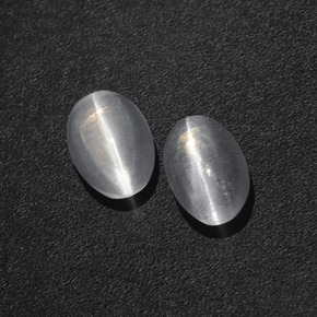 Sillimanite Cat's Eye Gemstone in 6.9 x 4.5 mm Size for Sale, Sillimanite Cat's Eye Stone in Smoke Color