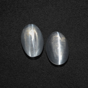 2.01 ct Smoky Sillimanite Cat's Eye Gemstone, Sillimanite Cat's Eye Gem in Oval Cabochon Shape for Sale.