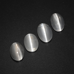3.76 ctw Brown Sillimanite Cat's Eye Stones, Natural Sillimanite Cat's Eye in Oval Cabochon Shape for Sale