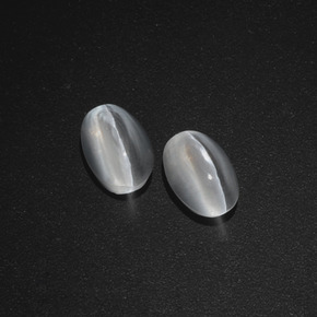 Sillimanite Cat's Eye Gemstone in 6.8 x 4.3 mm Size for Sale, Sillimanite Cat's Eye Stone in Smoke Color