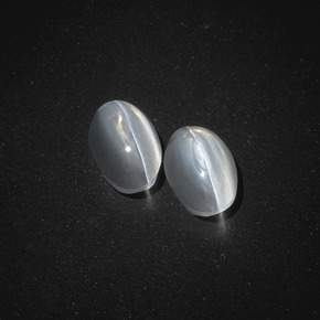 1.90 ct Smoky Sillimanite Cat's Eye Gemstone, Sillimanite Cat's Eye Gem in Oval Cabochon Shape for Sale.