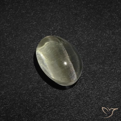 2.23ct Natural Warm White Sillimanite Cat's Eye, Oval, Translucent