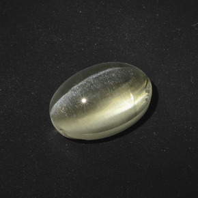 Sillimanite Cat's Eye Gemstone in 11.8 x 8.1 mm Size for Sale, Sillimanite Cat's Eye Stone in Grayish Brown Color