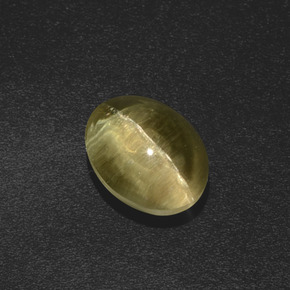 2.46 ct Brown Sillimanite Cat's Eye Stone, Natural Sillimanite Cat's Eye in Oval Cabochon Shape for Sale