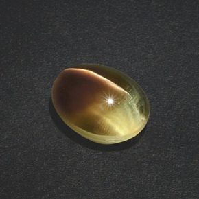 3.02 ct Brown Sillimanite Cat's Eye Gemstone, Sillimanite Cat's Eye Gem in Oval Cabochon Shape for Sale.