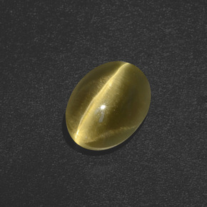 3.41 ct Brown Sillimanite Cat's Eye Stone, Natural Sillimanite Cat's Eye in Oval Cabochon Shape for Sale