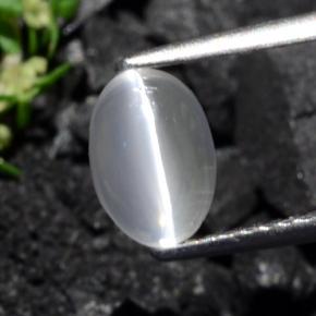 1.40 ct Brown Sillimanite Cat's Eye Gemstone, Sillimanite Cat's Eye Gem in Oval Cabochon Shape for Sale.