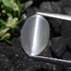 1.40 ct Brown Sillimanite Cat's Eye Stone, Natural Sillimanite Cat's Eye in Oval Cabochon Shape for Sale