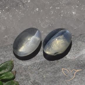 Sillimanite Cat's Eye Gemstones in 7 x 5 mm (calibrated) Size for Sale, Sillimanite Cat's Eye Stones in Clear Color