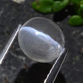 1.03 ct Gray Sillimanite Cat's Eye Stone, Natural Sillimanite Cat's Eye in Oval Cabochon Shape for Sale