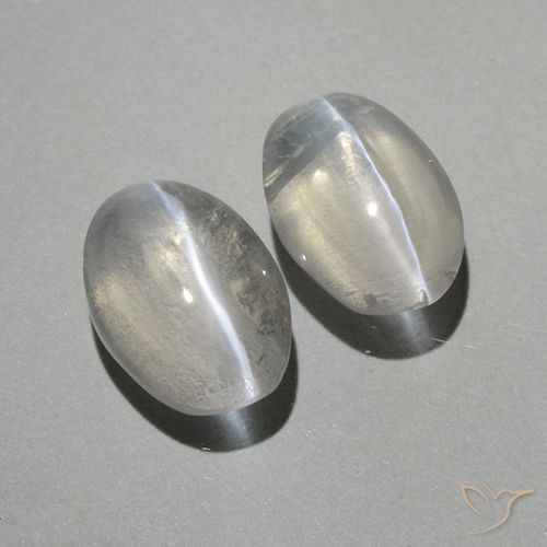 Oeil de chat ovale en sillimanite de 2,02 ct, 7,6 x 5,3 mm de Madagascar, Photo A
