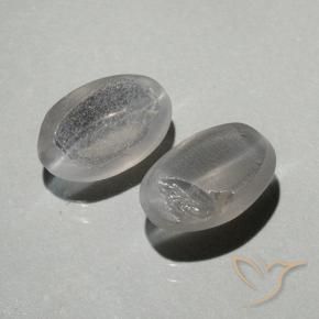 Sillimanite Cat's Eye Gemstones in 7.5 x 5 mm Size for Sale, Sillimanite Cat's Eye Stones in Warm White Color