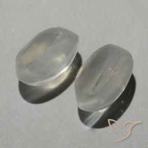 Sillimanite Cat's Eye Gemstones in 7.1 x 4.7 mm Size for Sale, Sillimanite Cat's Eye Stones in Warm White Color