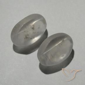 Sillimanite Cat's Eye Gemstones in 7 x 5 mm (calibrated) Size for Sale, Sillimanite Cat's Eye Stones in Warm White Color