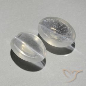 Sillimanite Cat's Eye Gemstones in 7 x 5 mm (calibrated) Size for Sale, Sillimanite Cat's Eye Stones in Warm White Color
