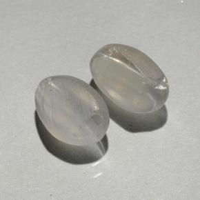 Sillimanite Cat's Eye Gemstones in 6.9 x 4.5 mm Size for Sale, Sillimanite Cat's Eye Stones in Smoke Color
