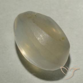 Sillimanite Cat's Eye Gemstone in 7.4 x 5.1 mm Size for Sale, Sillimanite Cat's Eye Stone in Light Yellow Color