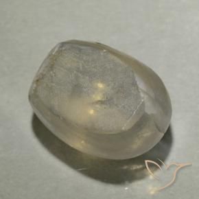 Sillimanite Cat's Eye Gemstone in 7.3 x 5.3 mm Size for Sale, Sillimanite Cat's Eye Stone in Light Yellow Color