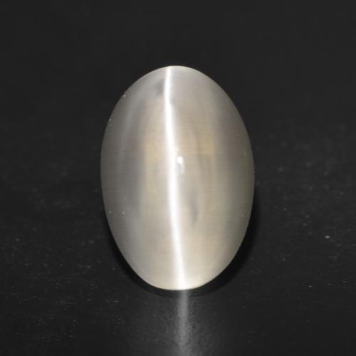 1.56 ct Yellow Sillimanite Cat's Eye Gemstone, Sillimanite Cat's Eye Gem in Oval Cabochon Shape for Sale.