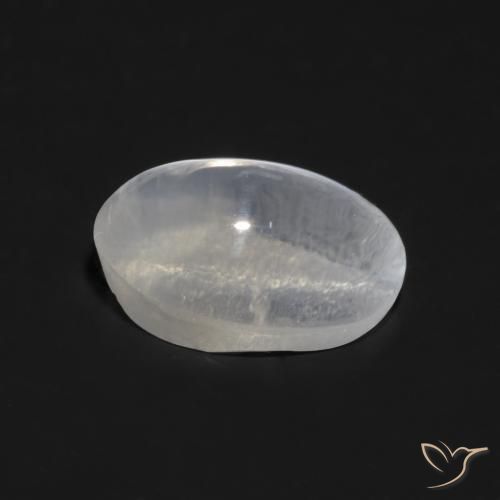 Sillimanite Cat's Eye Gemstone in 7 x 5 mm (calibrated) Size for Sale, Sillimanite Cat's Eye Stone in Very Light Grey Color
