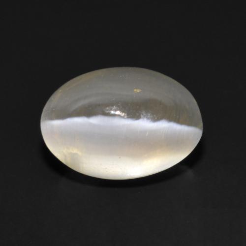 1.17 ct Gray Sillimanite Cat's Eye Stone, Natural Sillimanite Cat's Eye in Oval Cabochon Shape for Sale