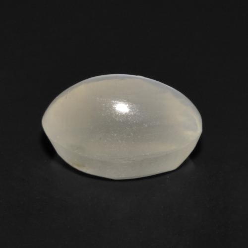 Sillimanite Cat's Eye Gemstone in 7 x 5 mm (calibrated) Size for Sale, Sillimanite Cat's Eye Stone in Very Light Grey Color