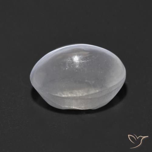 Sillimanite Cat's Eye Gemstone in 7 x 5 mm (calibrated) Size for Sale, Sillimanite Cat's Eye Stone in White Color