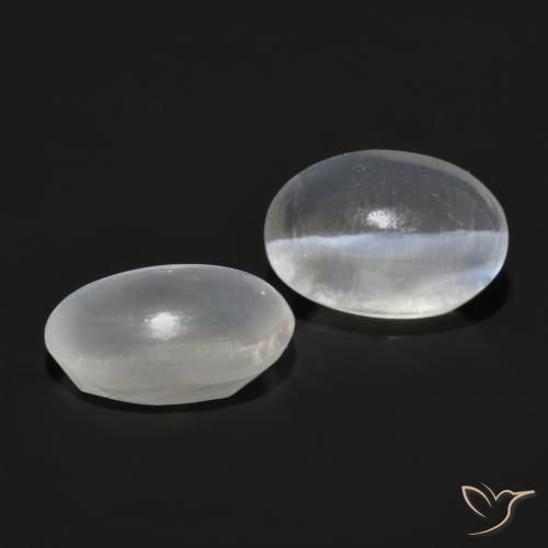 2.15 ctw Gray Sillimanite Cat's Eye Stones, Natural Sillimanite Cat's Eye in Oval Cabochon Shape for Sale