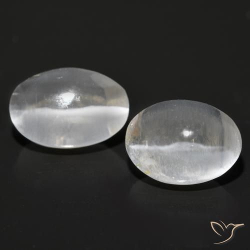 2.71 ctw Gray Sillimanite Cat's Eye Gemstones, Sillimanite Cat's Eye Gems in Oval Cabochon Shape for Sale.