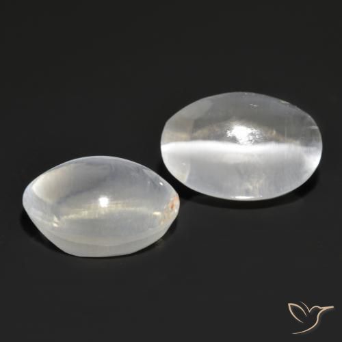2.71 ctw Gray Sillimanite Cat's Eye Stones, Natural Sillimanite Cat's Eye in Oval Cabochon Shape for Sale