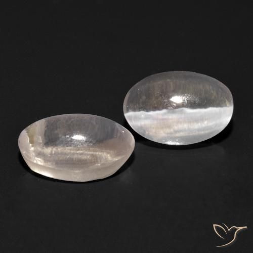 1.92 ctw Gray Sillimanite Cat's Eye Stones, Natural Sillimanite Cat's Eye in Oval Cabochon Shape for Sale