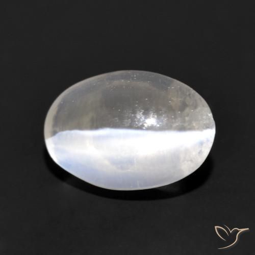 1.24 ct Gray Sillimanite Cat's Eye Stone, Natural Sillimanite Cat's Eye in Oval Cabochon Shape for Sale