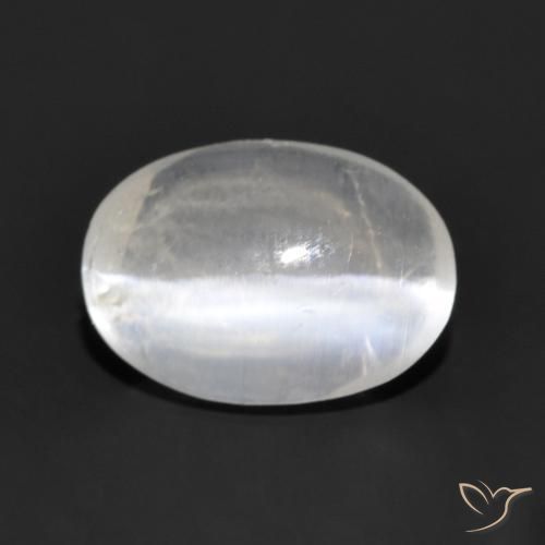 1.13 ct Gray Sillimanite Cat's Eye Stone, Natural Sillimanite Cat's Eye in Oval Cabochon Shape for Sale